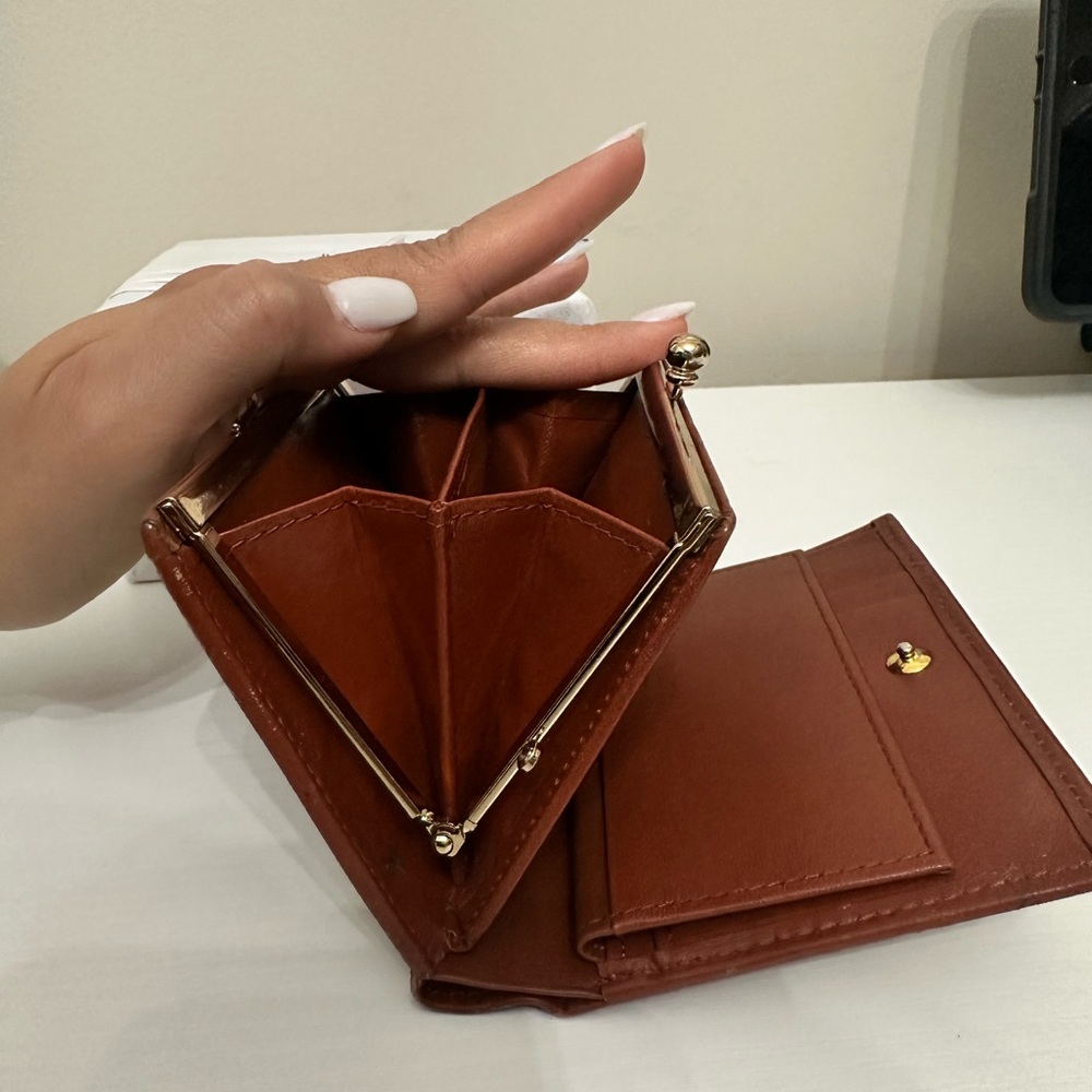 Vintage BURBERRY'S Plaid Print Compact Wallet 284$ Clippers ball. Coins wallet - Picture 7 of 14